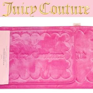 Juicy Couture Home Set Of 2 Logo Memory Foam Bath Rugs